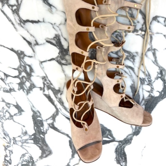 Chloe Gladiator Suede Sandal - Picture 4 of 12